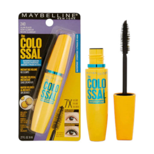 MAYBELLINE MASCARA COLOSSAL VOLUM EXPRESS WATERPROOF - 240 GLAM BLACK - 8 Ml